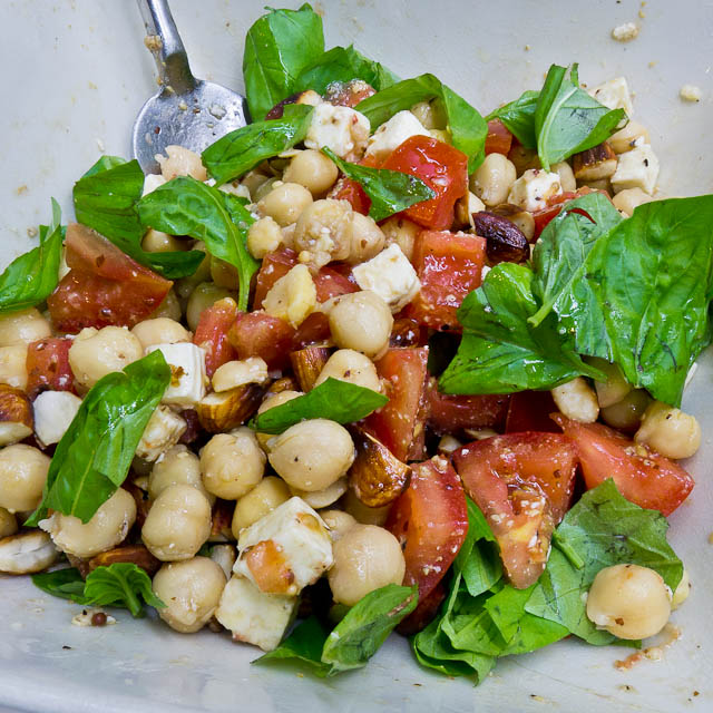 Chickpea Salad with Preserved Tofu