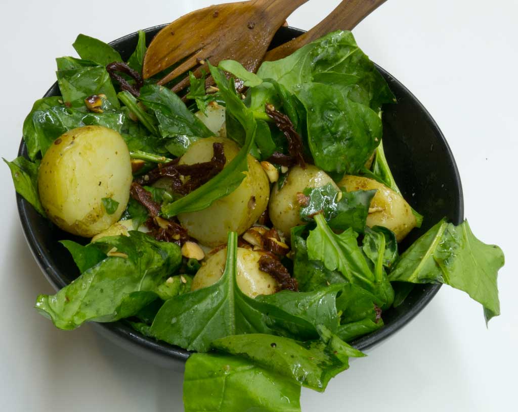Potato & Spinach Salad