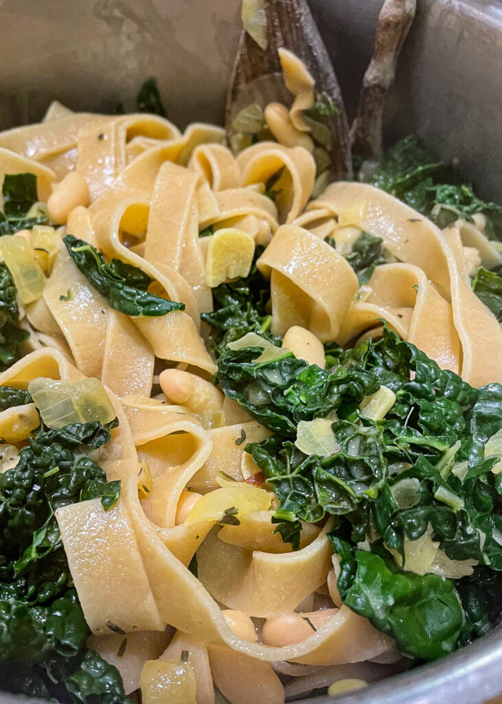 Pasta With White Beans & Kale East West Flavors
