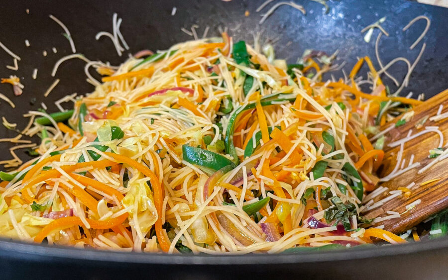 Easy Asian Rice Noodle Salad