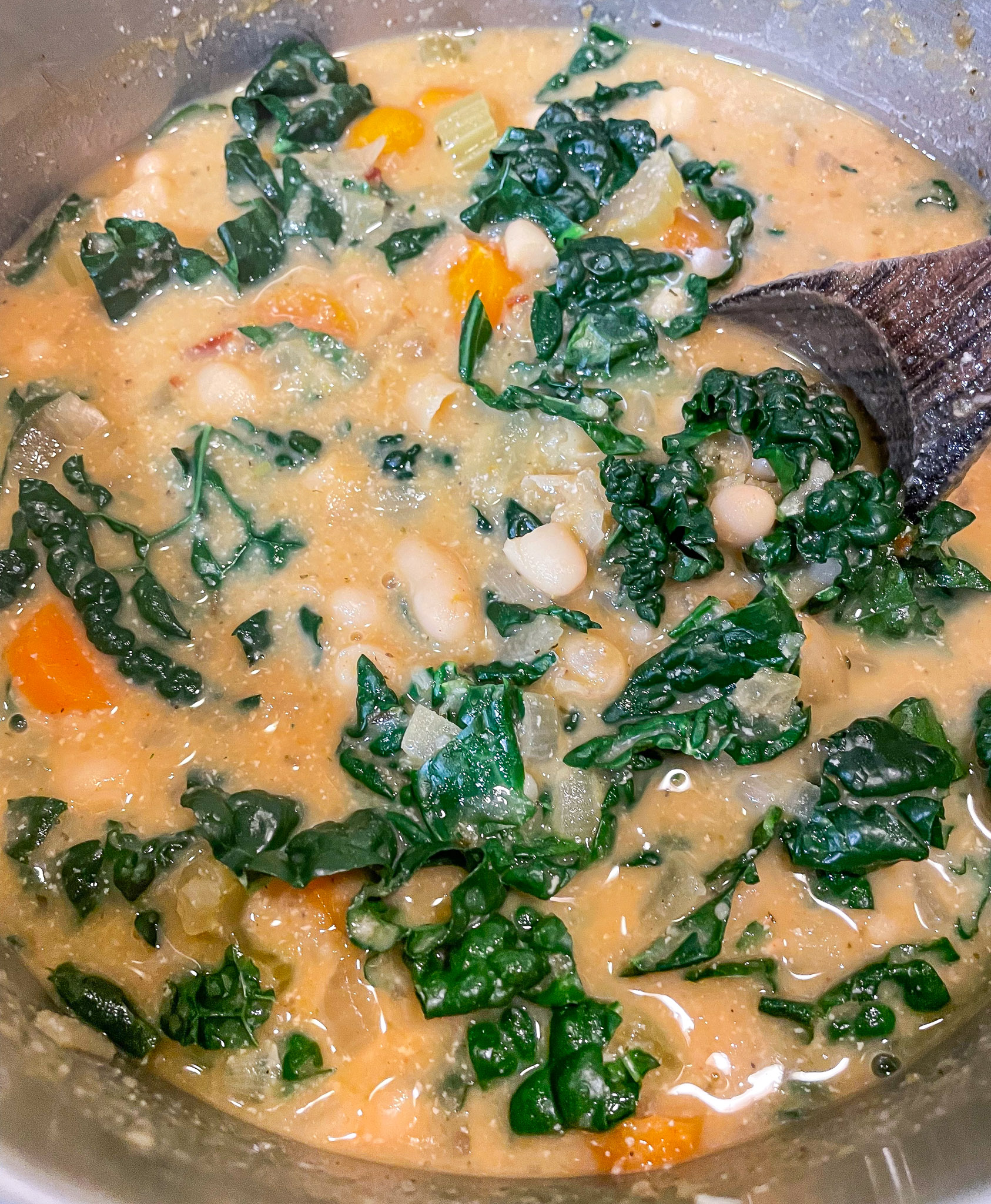 White Beans & Kale Soup East West Flavors